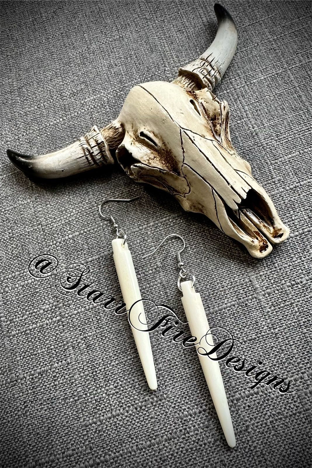 Bone Spear Earrings