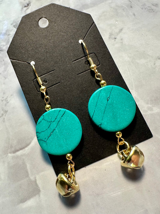 Stone washed earrings